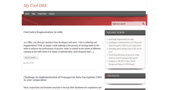 Desktop Screenshot of mycooldba.com